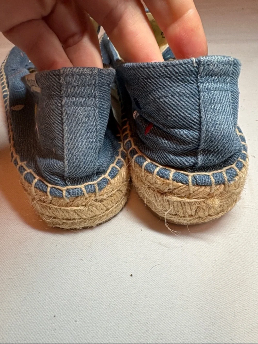 Soludos Blue embroidered espadrille Flats Size 10